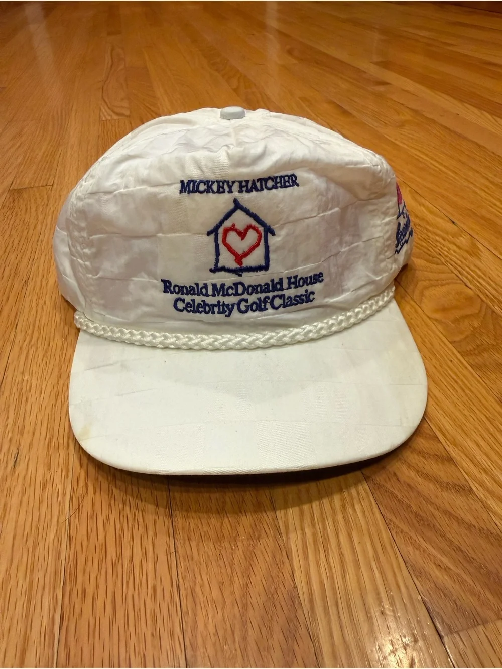 Ronald McDonald Celebrity Golf Classic White Rope-Brim Hat